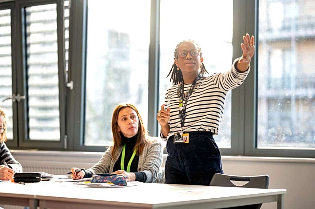 Students in a classroom